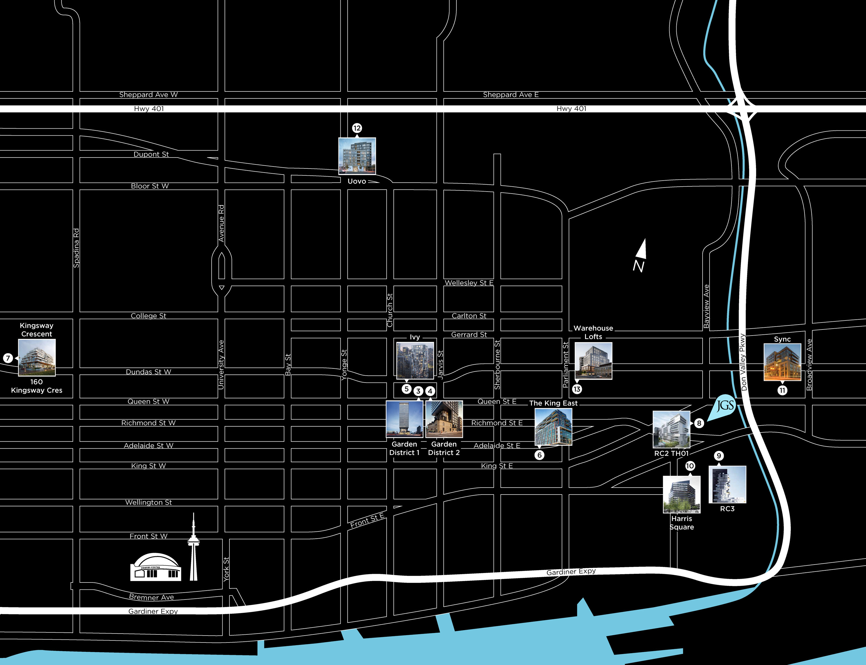 JGS Property Locations Map