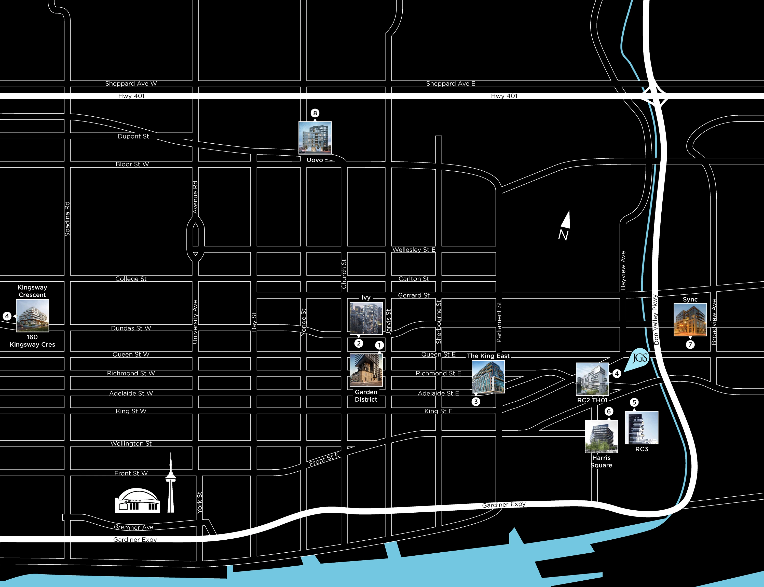 JGS Property Locations Map